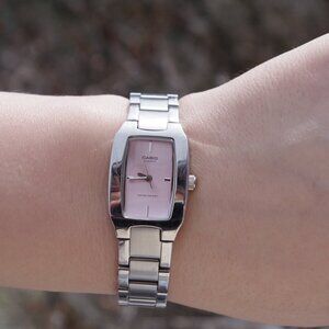 Silver Plated Ladies Watch By Casio